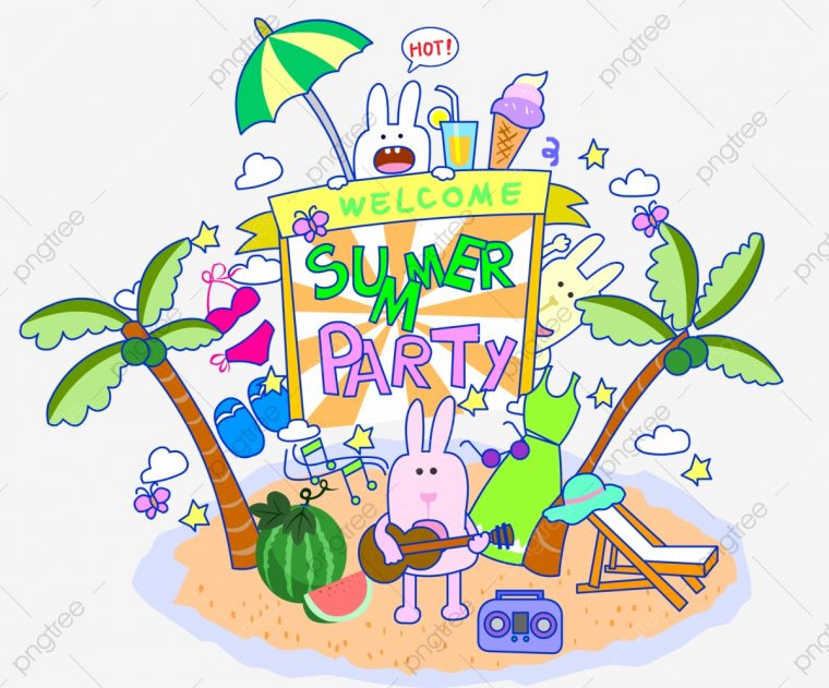 Concert De Fête Festive Plage Couleur Créatif Dessin Animé encequiconcerne Dessin De Fete Foraine