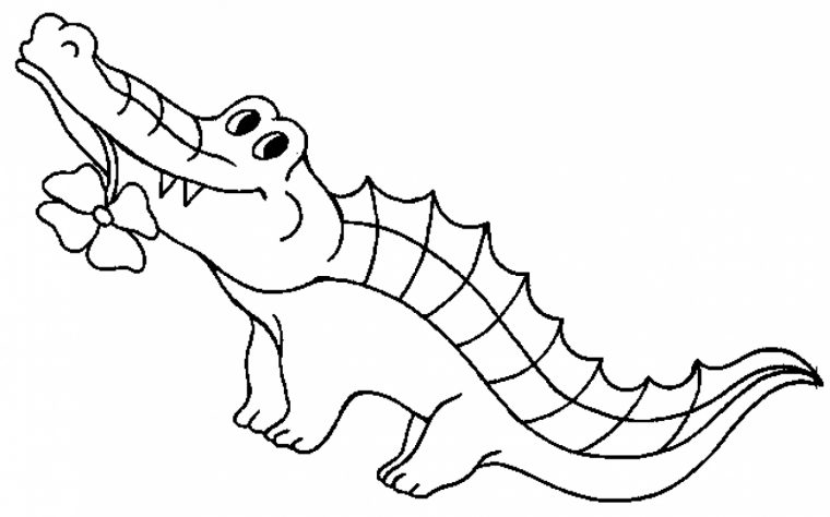 Crocodile (Animaux) – Coloriages À Imprimer intérieur Photo De Crocodile A Imprimer