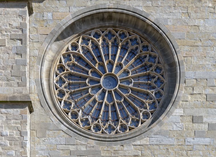 Datei:carcassonne – Cathédrale St-Michel – Rosace De La dedans Image De Rosace