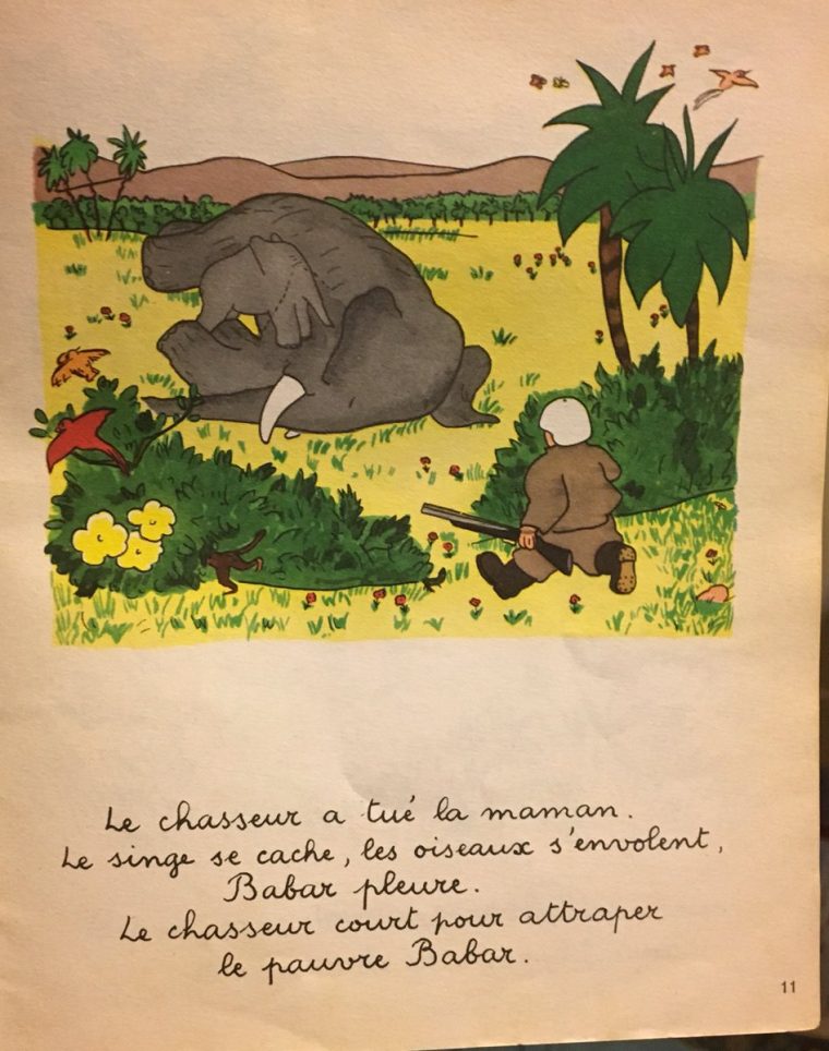 David Clater در توییتر ""the Hunter Has Shot The Mother. The intérieur Singe De Babar