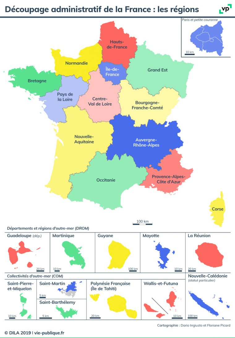 Découpage Administratif De La France : Les Régions | Vie intérieur Nouvelle Carte Des Régions De France