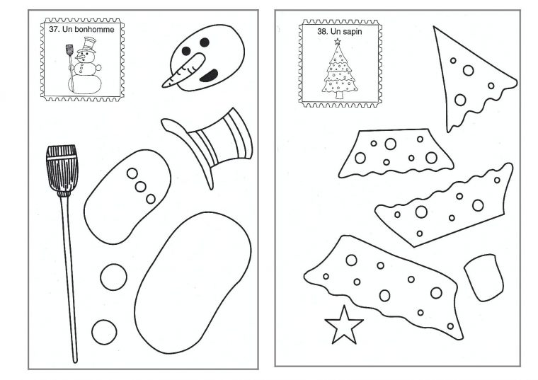 Découpage/collage De Noël (Avec Images) | Animation Noel intérieur Découpage Collage Maternelle À Imprimer