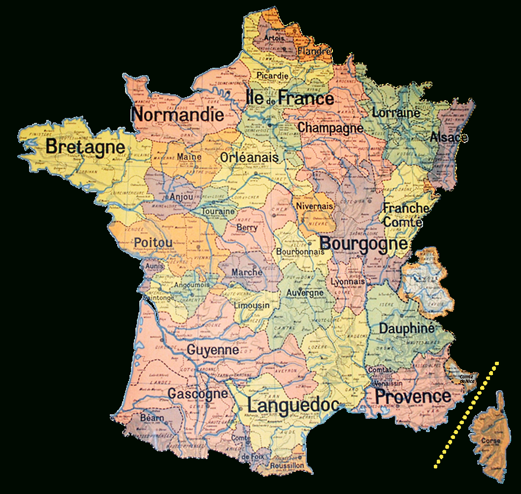 Découpage Du Territoire Métropolitain — Violoneux.fr encequiconcerne Carte Anciennes Provinces Françaises