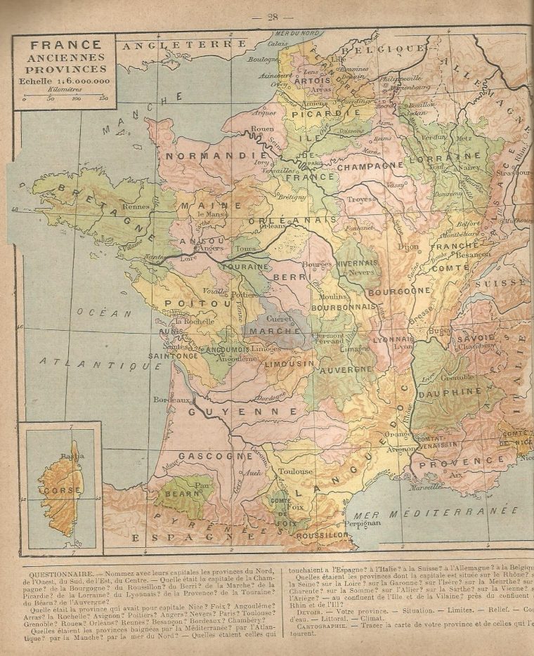 Des Anciennes Provinces Au Départements (1477-1789). – Le tout Carte Anciennes Provinces Françaises