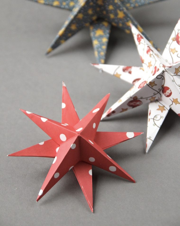 Des Décorations En Origami Diy Pour Le Sapin | Shake My Blog concernant Origami Sapin De Noel