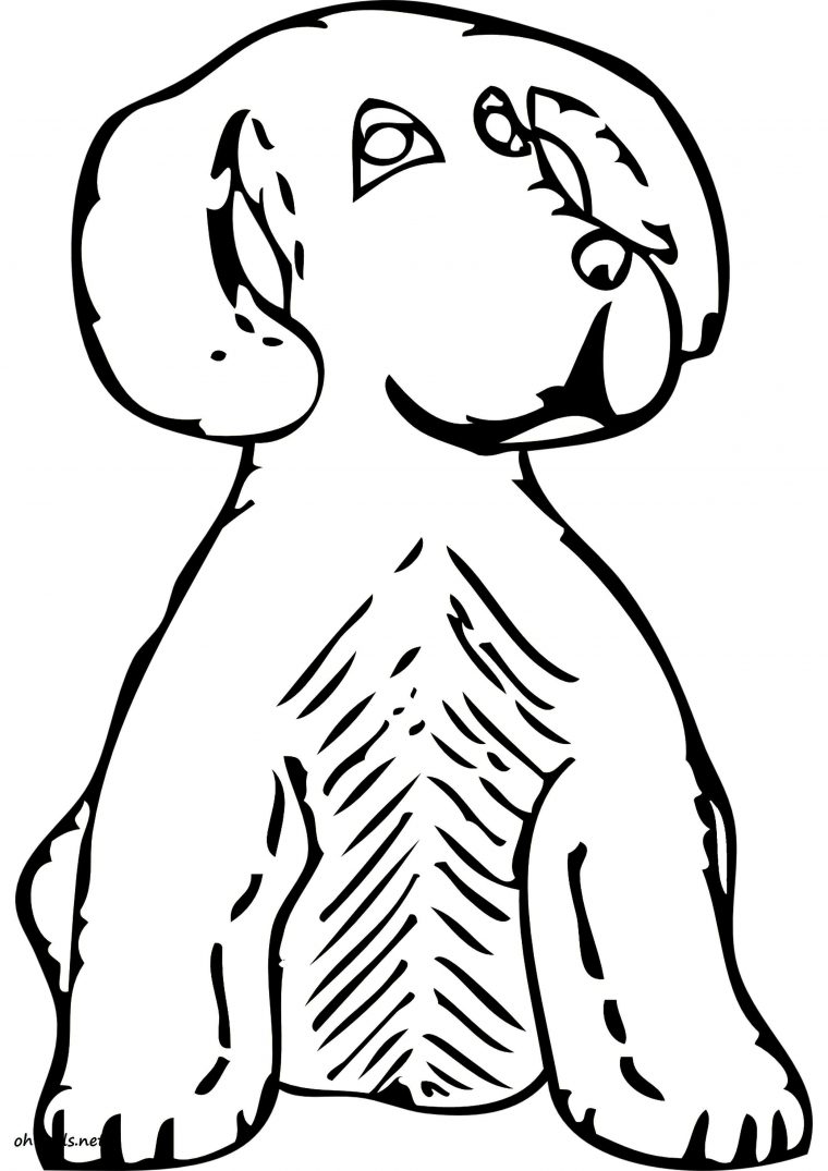 Dessin #1106 – Coloriage Labrador À Imprimer – Oh-Kids encequiconcerne Coloriage Labrador