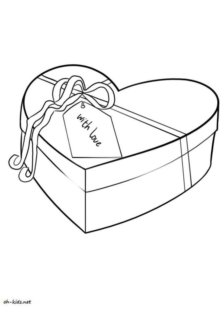 Dessin #270 – Coloriage Saint-Valentin À Imprimer – Oh-Kids à Dessin Pour La Saint Valentin