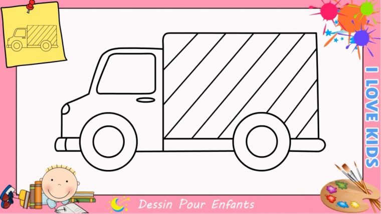 Dessin Camion Facile Etape Par Etape – Comment Dessiner Un Camion Facile concernant Dessin Tracteur Facile