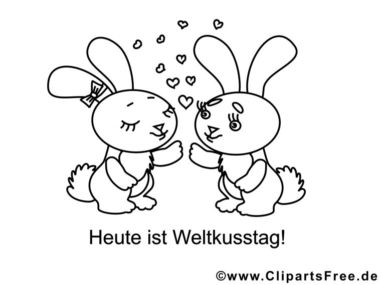 Dessin Lapins – Saint-Valentin Gratuits À Imprimer – Saint concernant Dessin Pour La Saint Valentin