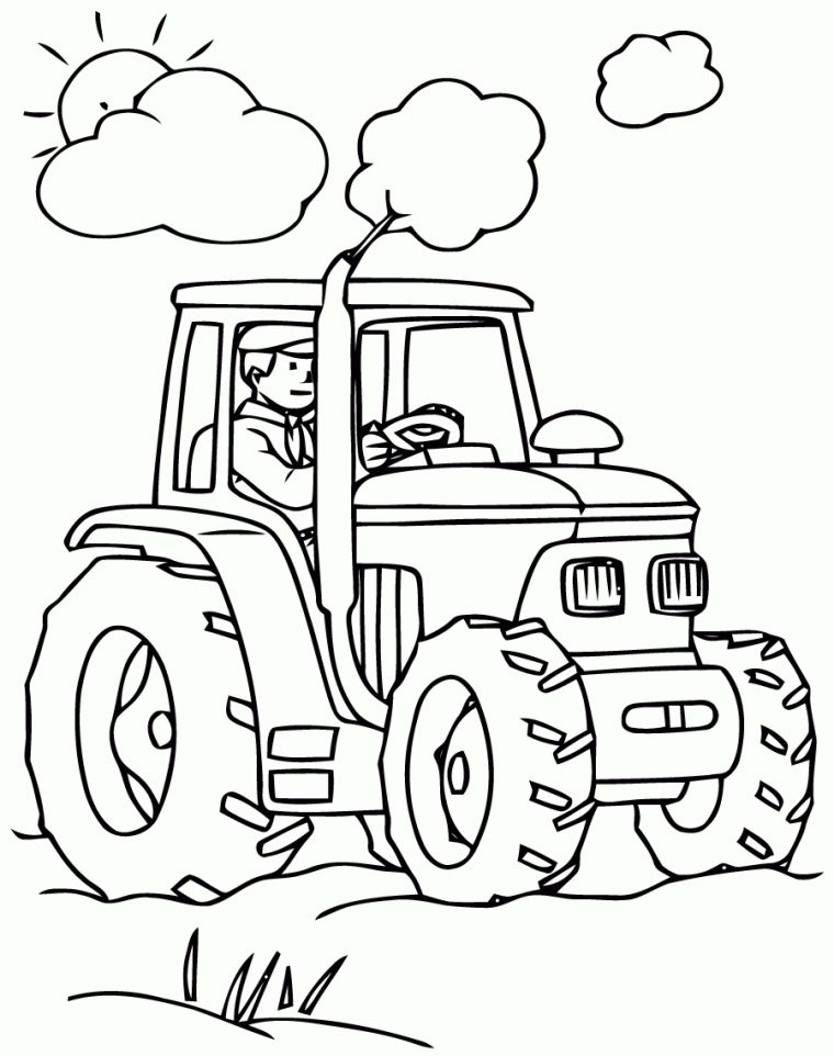 Dessin Tracteur Facile | Dessin De Tracteur. 2020-07-15 intérieur Dessin Tracteur Facile