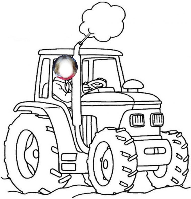 Dessins Gratuits À Colorier – Coloriage Tracteur À Imprimer intérieur Dessin Tracteur Facile