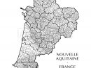 Detailed Map Of The Region Of Nouvelle Aquitaine, France serapportantà Nouvelle Region France