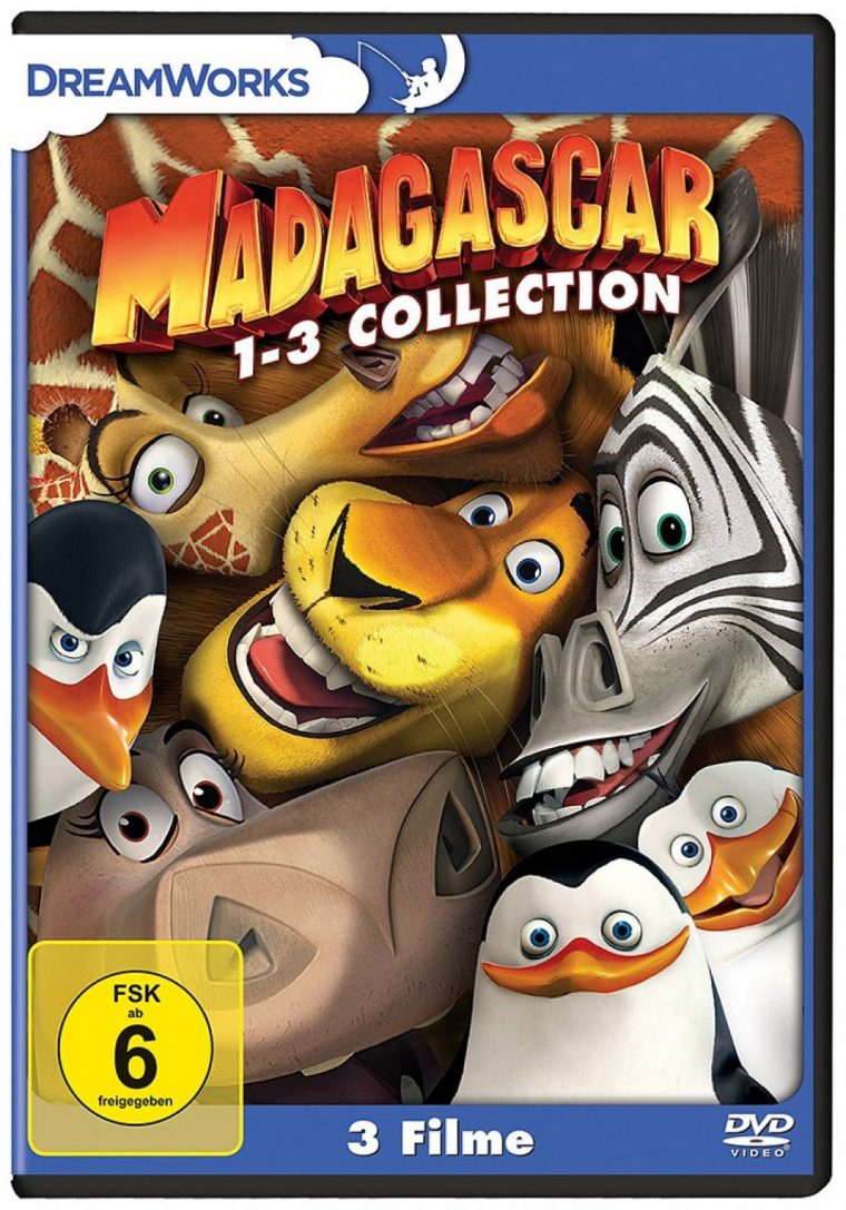 Details Zu Madagascar 1+2+3 – Collection (Dreamworks) # 3-Dvd-Box-Neu avec Film D Animation Dreamworks