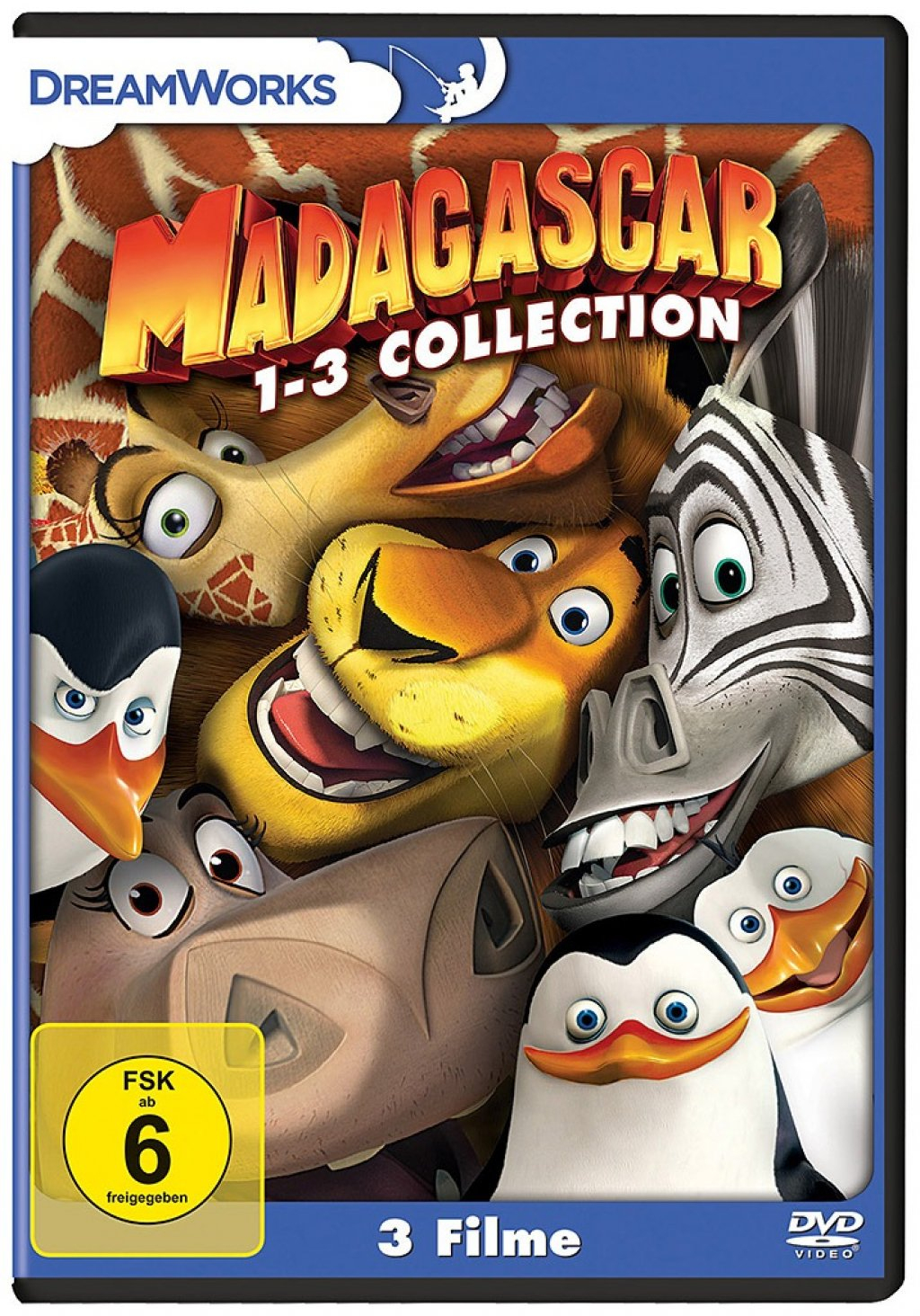 Details Zu Madagascar 1+2+3 - Collection (Dreamworks) # 3-Dvd-Box-Neu avec Film D Animation Dreamworks