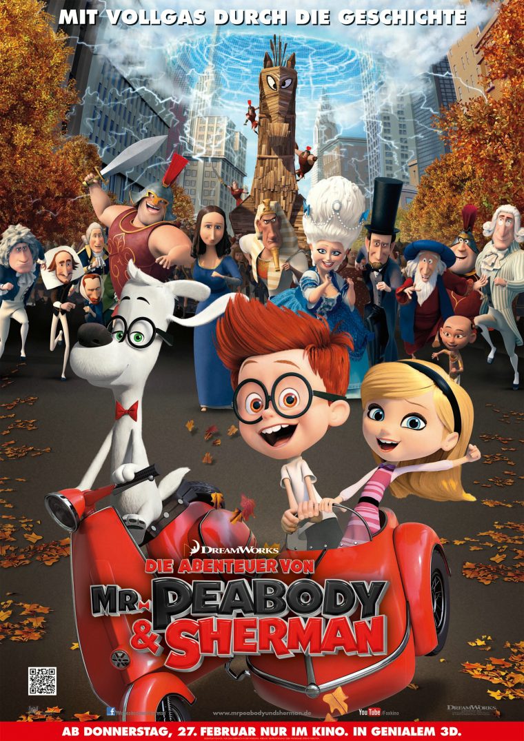 Die Abenteuer Von Mr. Peabody & Sherman Film (2014 serapportantà Film D Animation Dreamworks