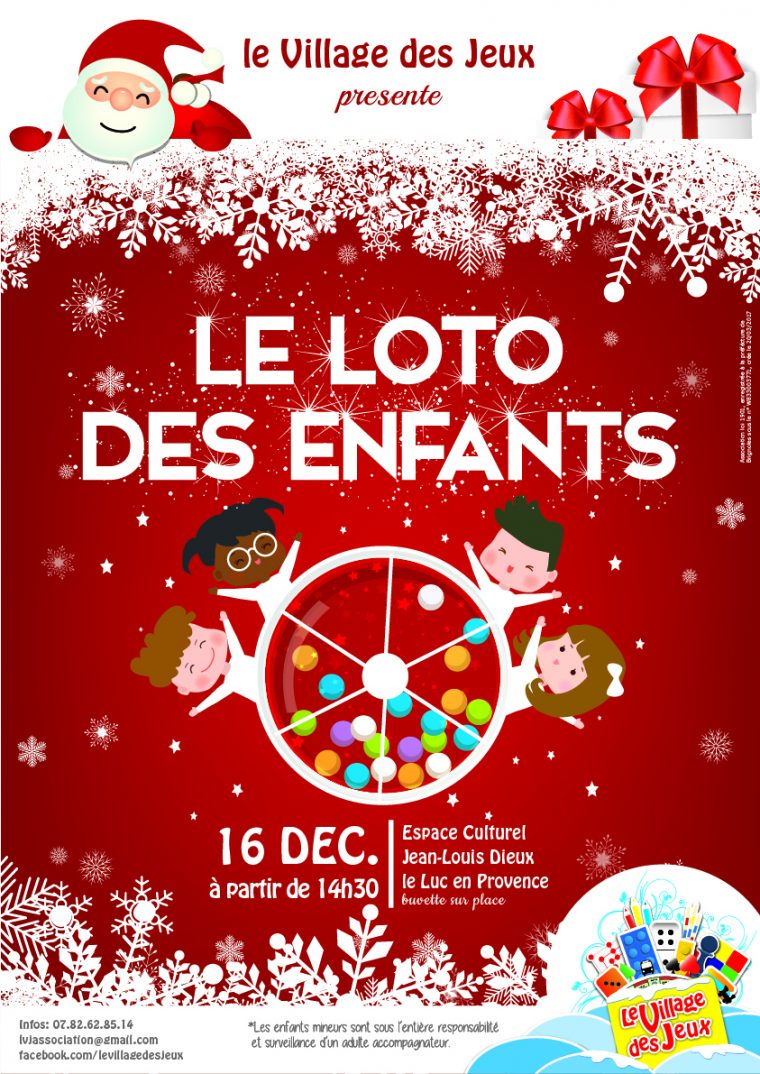 Dimanche 16 Décembre, Loto Des Enfants – Site Officiel De La dedans Loto Espace Jeux