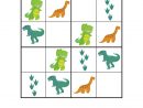 Dinosaur Sudoku Puzzles {Free Printables} | Evde Eğitim encequiconcerne Sudoku Grande Section