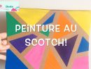 Diy Enfants: La Peinture Au Scotch, Activité Facile Et Sympa! à Tableau De Peinture Pour Enfant