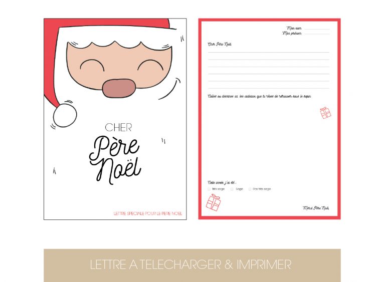 Diy Lettre Au Père Noël – Le Blog De Madame B avec Liste Pere Noel Imprimer