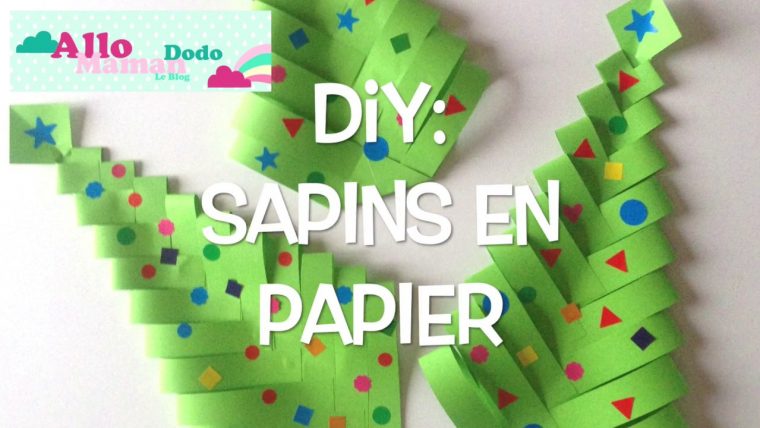 Diy Sapins De Noël En Papier ( Bricolage Facile Pour Noël ) destiné Bricolage De Noel Pour Maternelle