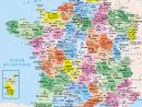 ⇒ Liste Des Départements Français : √ Rmations destiné Carte De France Avec Département À Imprimer