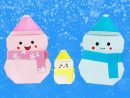 ⛄️ Origami Snowman ⛄️ - Snowman • Người Tuyết • Bonhomme De Neige (Ako) dedans Origami Bonhomme De Neige