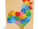 €7.71 50% De Réduction|Livraison Gratuite En Bois Lettre Coq Puzzle Jouet,  Enfants Éducation Précoce Animal Puzzle, Enfants Montessori Enseignement concernant Puzzle Gratuit Enfant