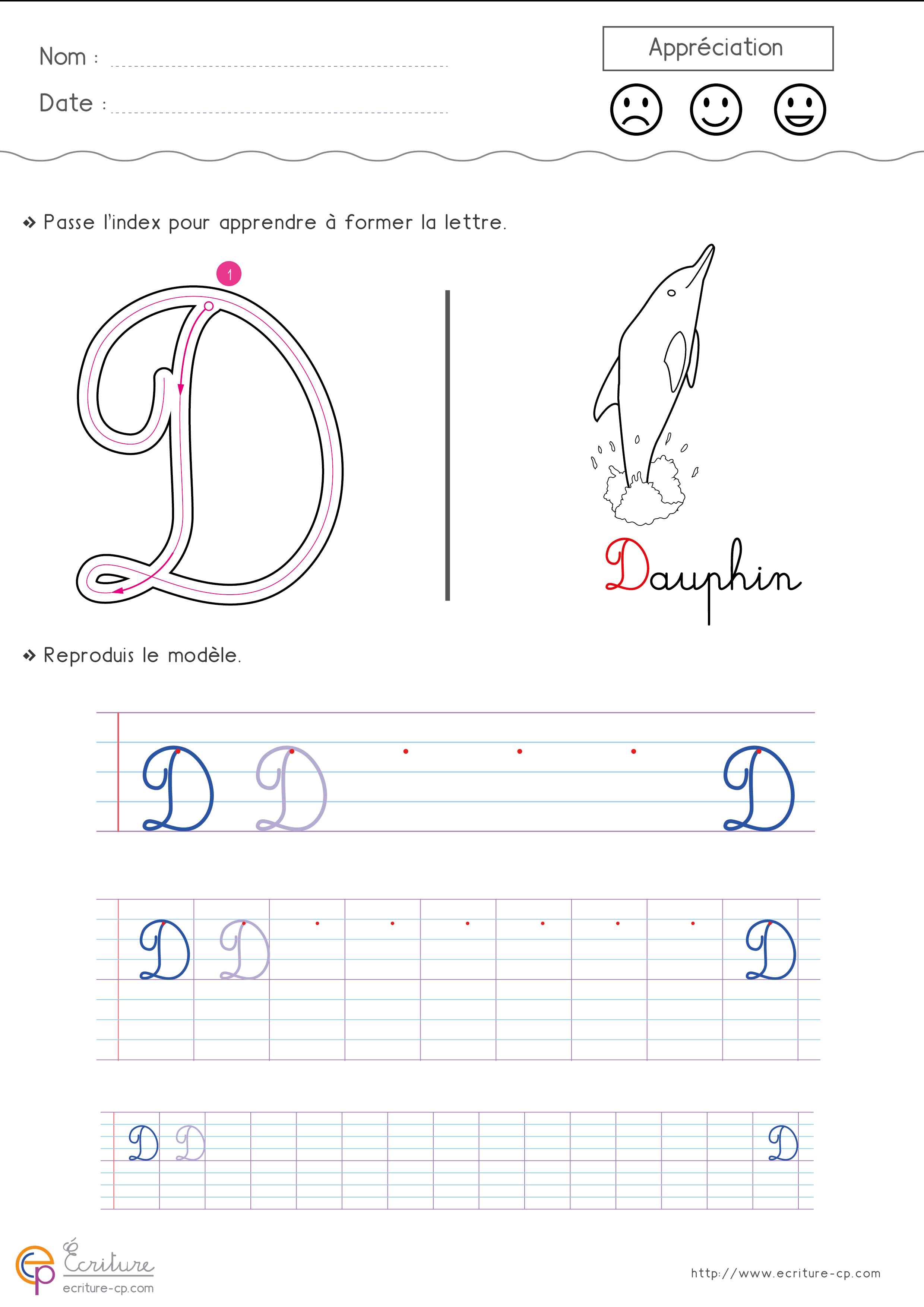 Écrire L'alphabet Majuscule Cursive Cp Ce1 | Fiche D avec T Majuscule En Cursive