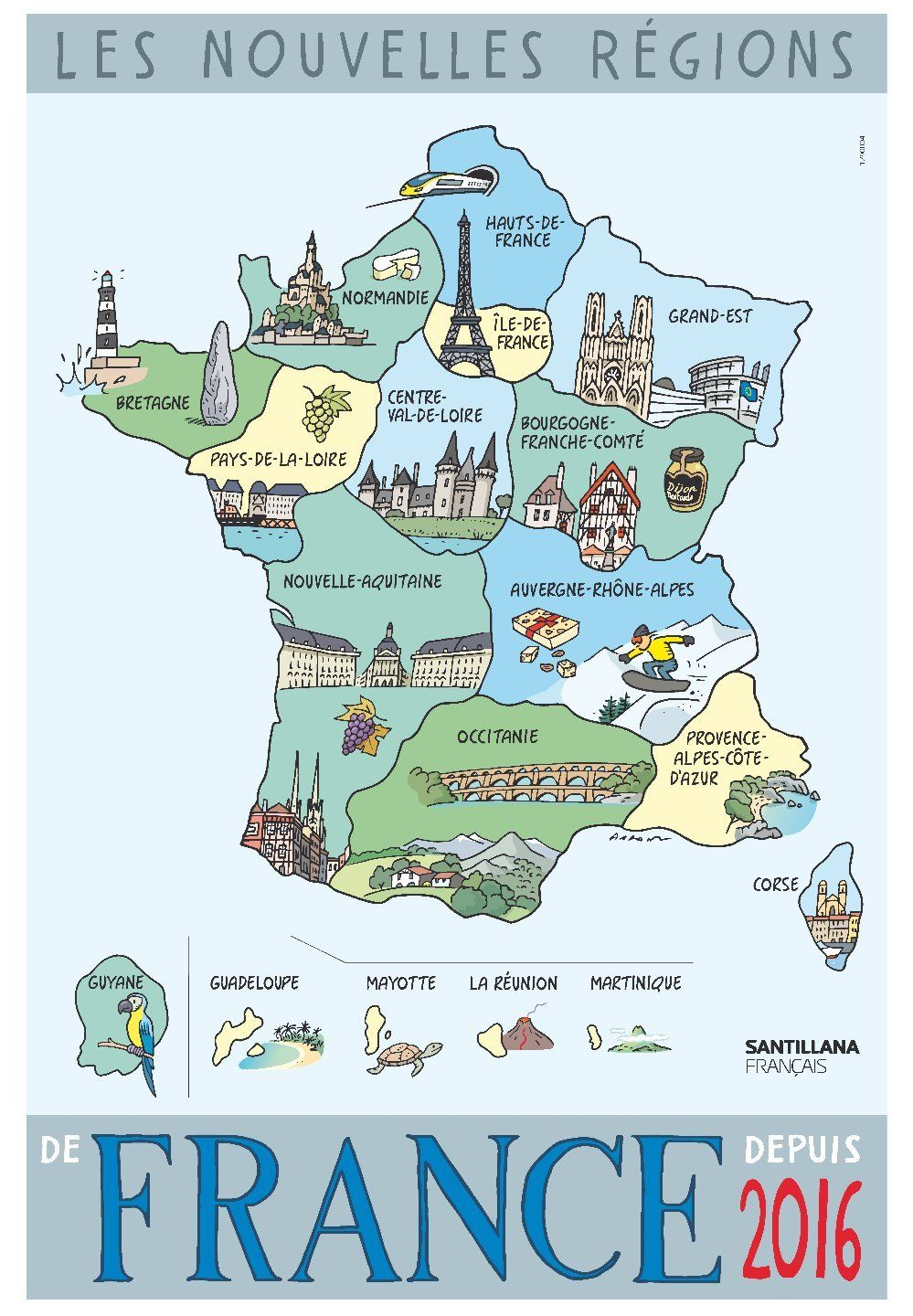 Épinglé Par Pelle Wertheimer Sur Géographie | Les Régions De tout Carte De France Nouvelles Régions