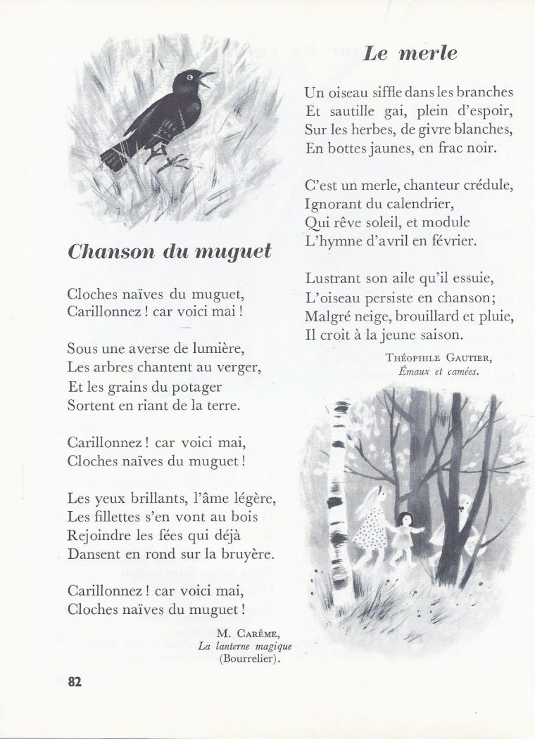 Épinglé Sur Poesies serapportantà Mars De Maurice Careme A Imprimer
