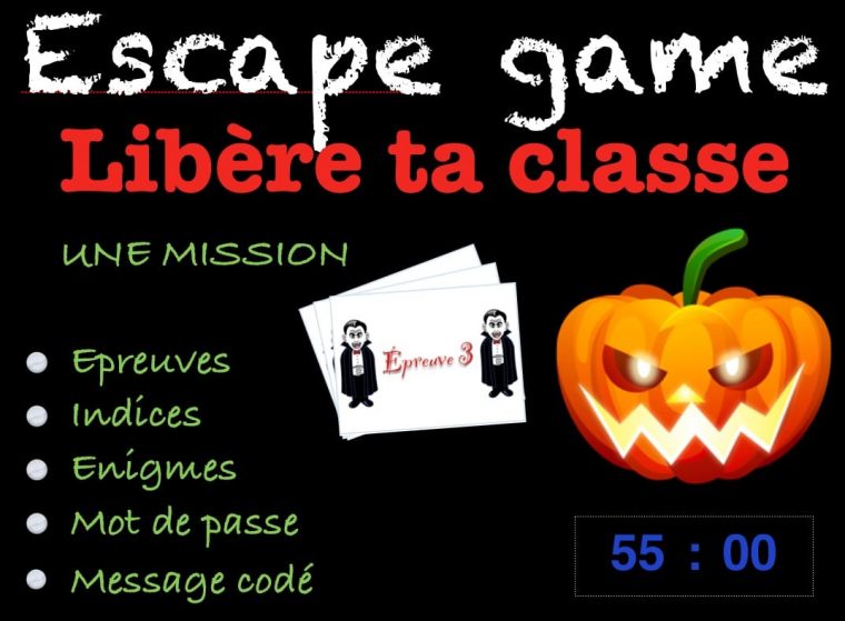 Escape Game Halloween Cm2 Avant Les Vacances – Profissime pour Halloween Ce2