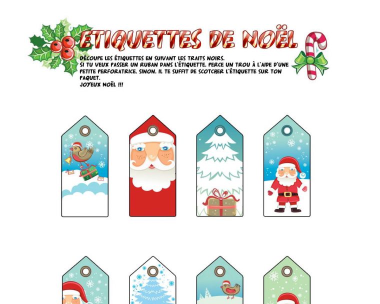 Étiquettes De Noël Tradition concernant Etiquette Noel A Imprimer