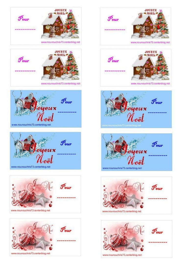 Etiquettes "joyeux Nöel" À Imprimer Pour Les Cadeaux destiné Etiquette Noel A Imprimer
