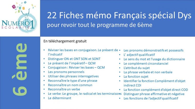 Exercices Et Leçons De Français 6Ème Gratuits À Télécharger encequiconcerne Exercice Cm2 Gratuit