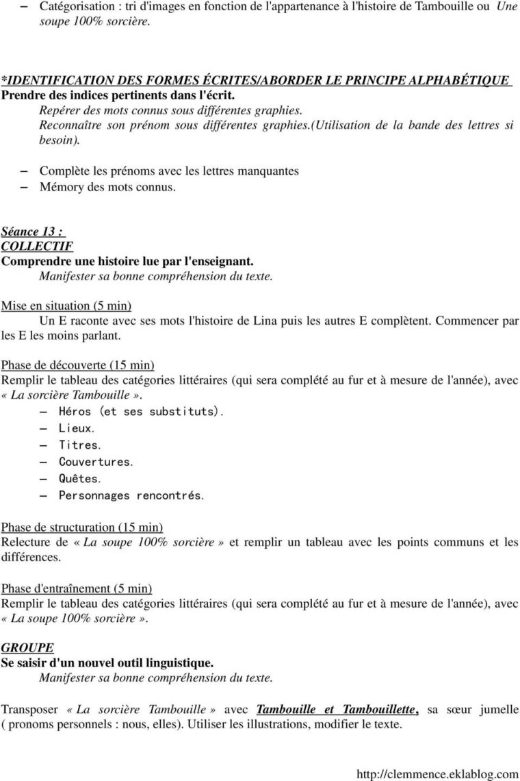 Exploitation La Sorcière Tambouille Gs. – Pdf Free Download encequiconcerne La Sorciere Tambouille