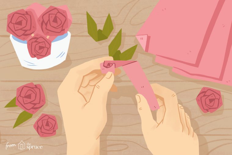 Faire Une Rose Facile Origami 2020 – To Do à Origami Rose Facile A Faire