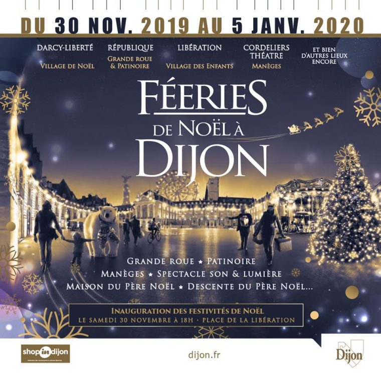 Féeries Et Marché De Noël De Dijon Zu Dijon à Musique Du Père Noël