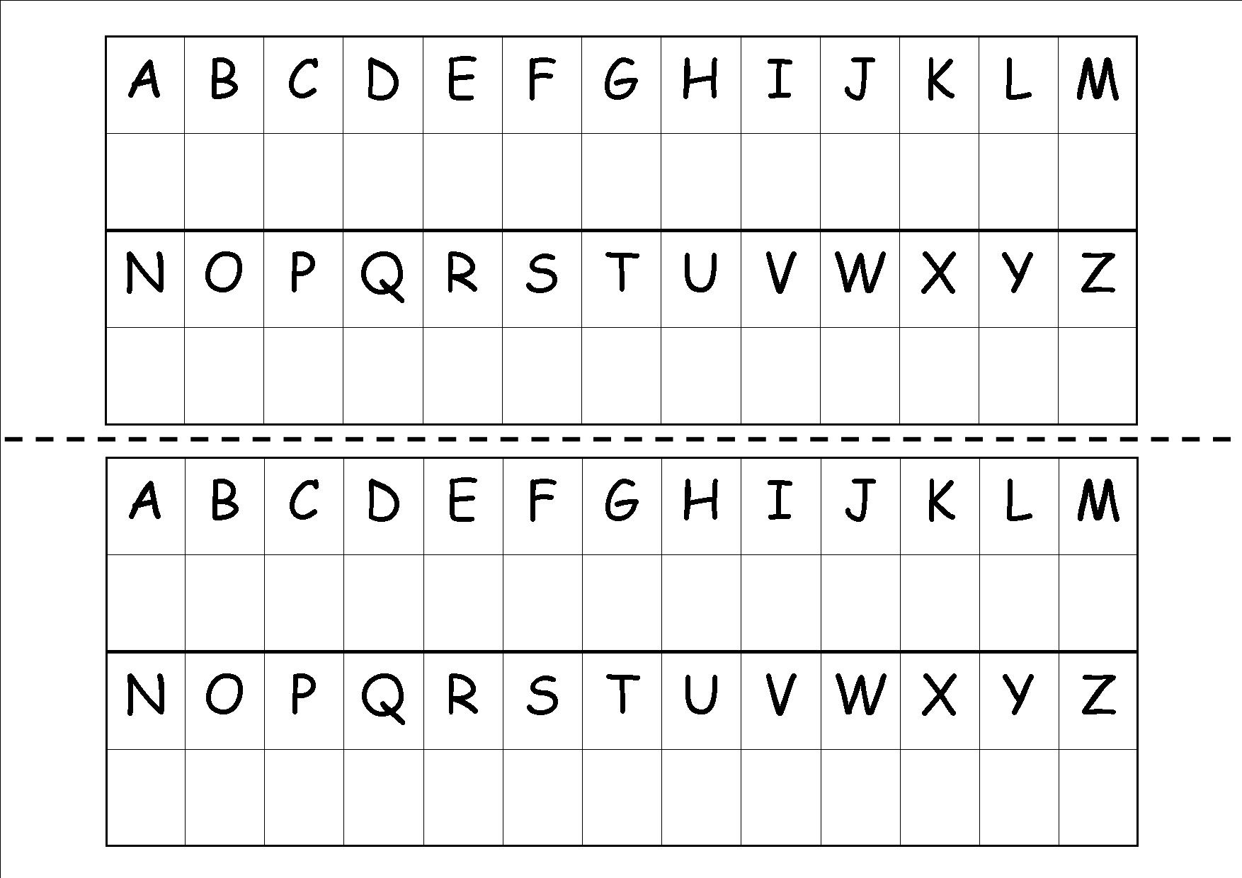 Fiches D'écriture pour Majuscule Script