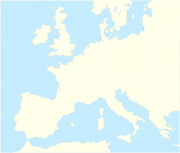 File:blank Map Western Europe Without Borders Atelier tout Ateliers Graphiques Ps