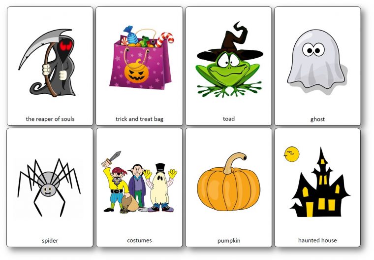 Flashcards Sur Le Thème D'halloween En Anglais – Flashcards serapportantà Halloween Ce2