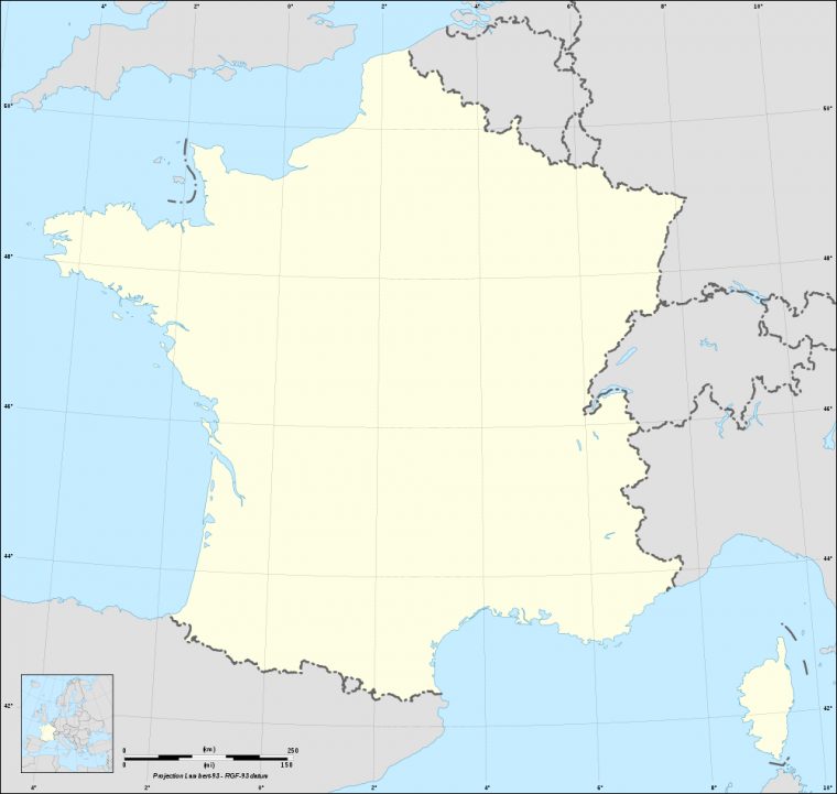 Fond De Carte De France Vierge avec Imprimer Une Carte De France