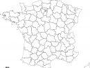 Fond De Carte Des Contours Des Départements De France (Avec tout Carte De France Avec Département À Imprimer