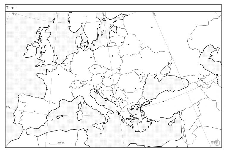 Fonds De Carte – Histoire-Géographie – Éduscol destiné Carte Europe Avec Capitales