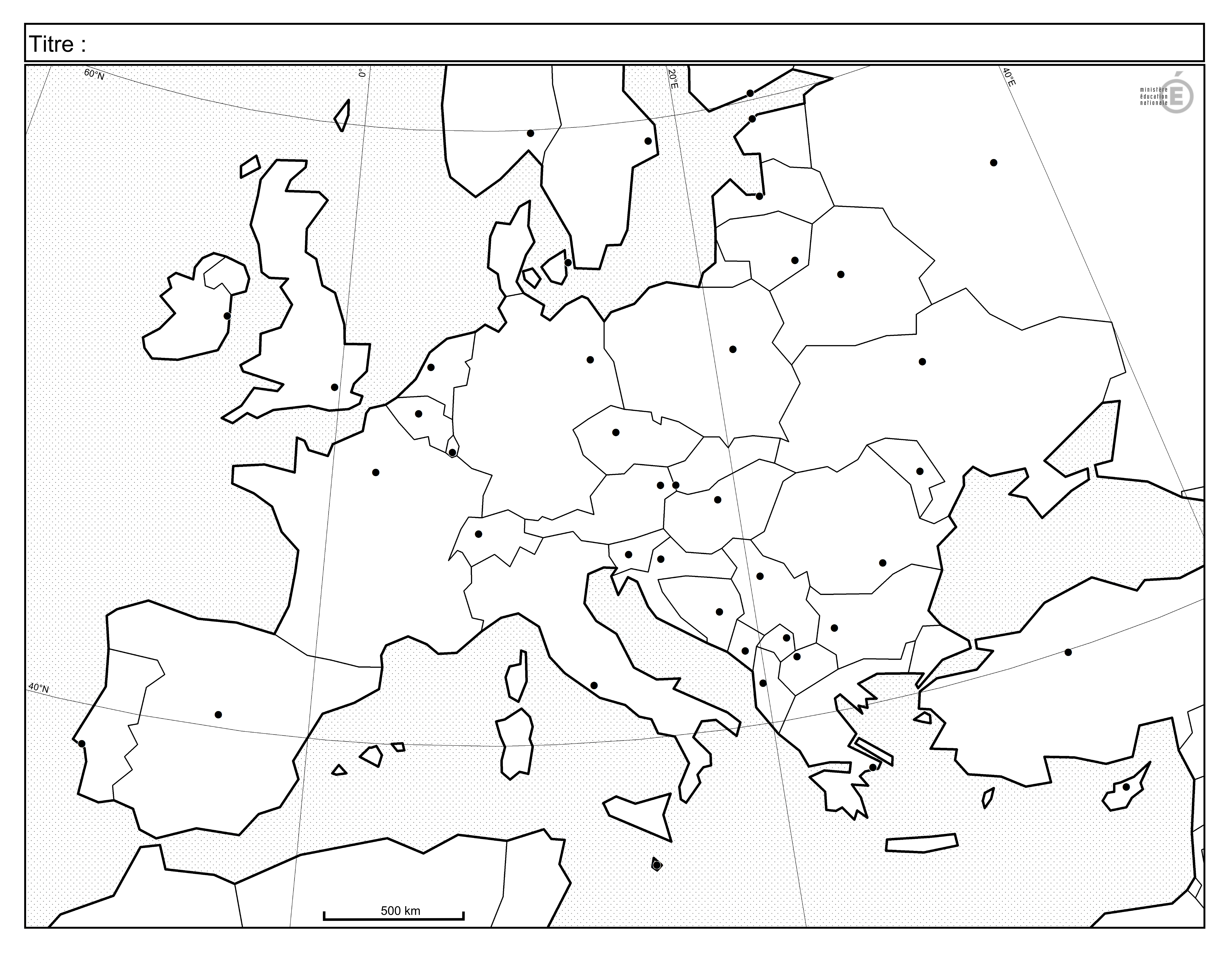 Fonds De Carte - Histoire-Géographie - Éduscol tout Carte Europe Capitale