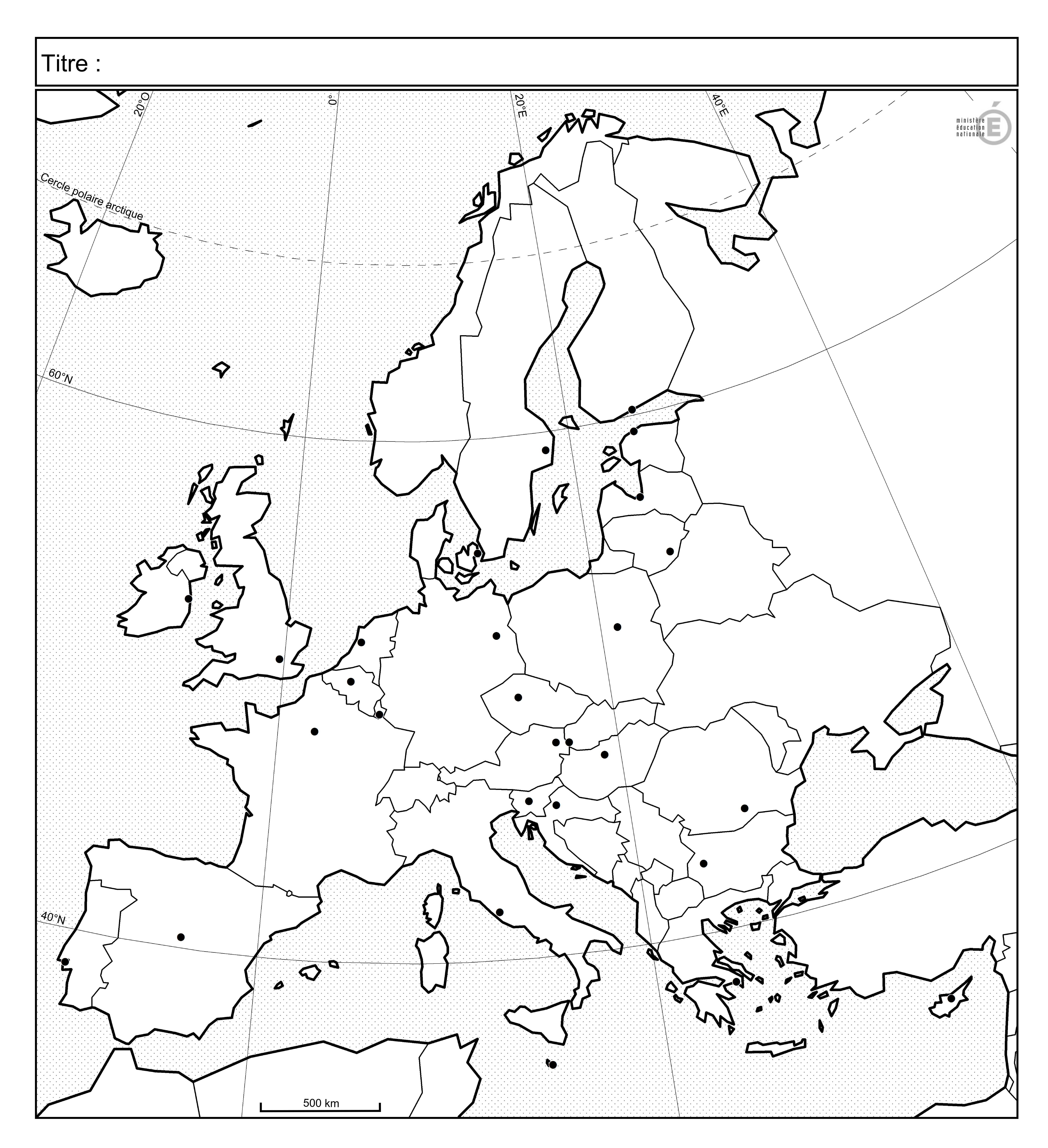 Fonds De Carte - Histoire-Géographie - Éduscol tout Union Européenne Carte Vierge