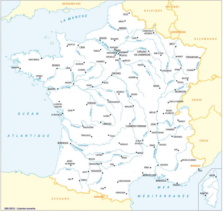 Fonds De Cartes | Éducation destiné Imprimer Une Carte De France