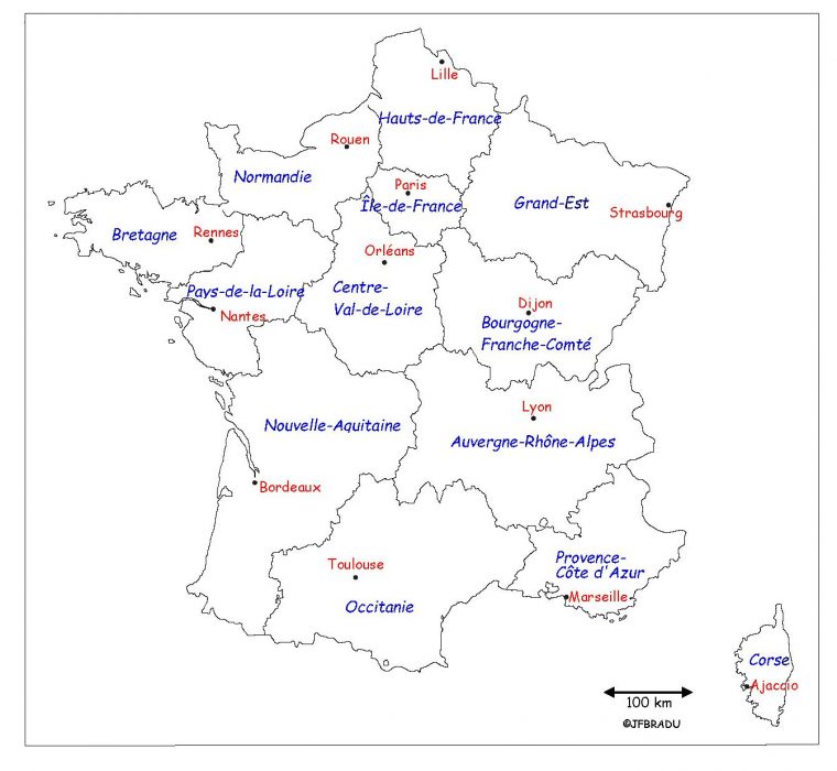 Fonds De Cartes France encequiconcerne Carte Des Régions Vierge