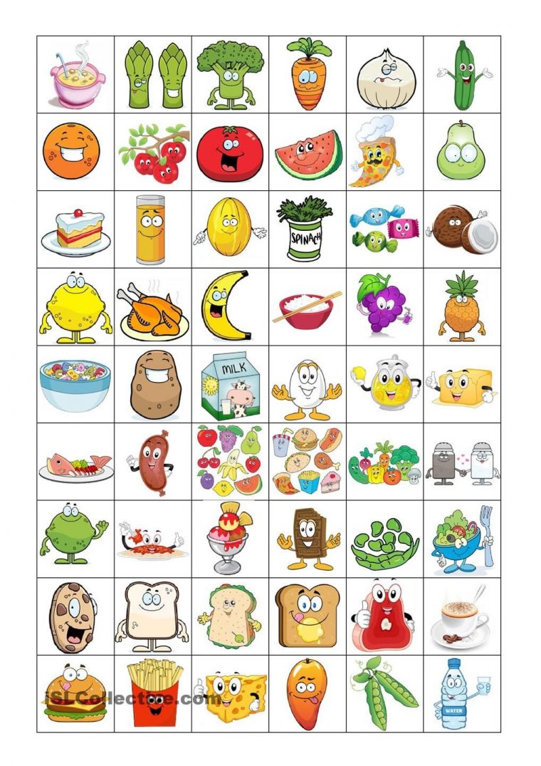 Food Bingo Concentration Game | Jeux A Imprimer, Apprendre L concernant Jeux De Concentration À Imprimer
