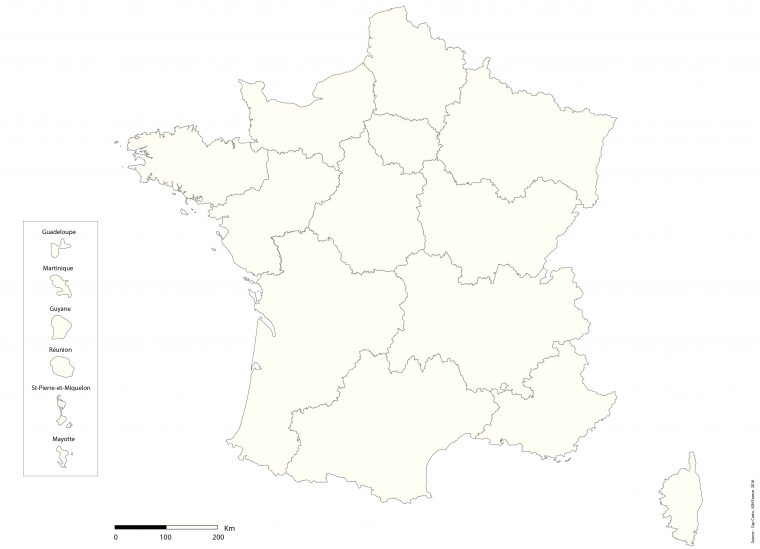 France-Region-Echelle-Vierge – Cap Carto tout Carte Des Régions Vierge France-Region-Echelle-Vierge – Cap Carto tout Carte Des Régions Vierge