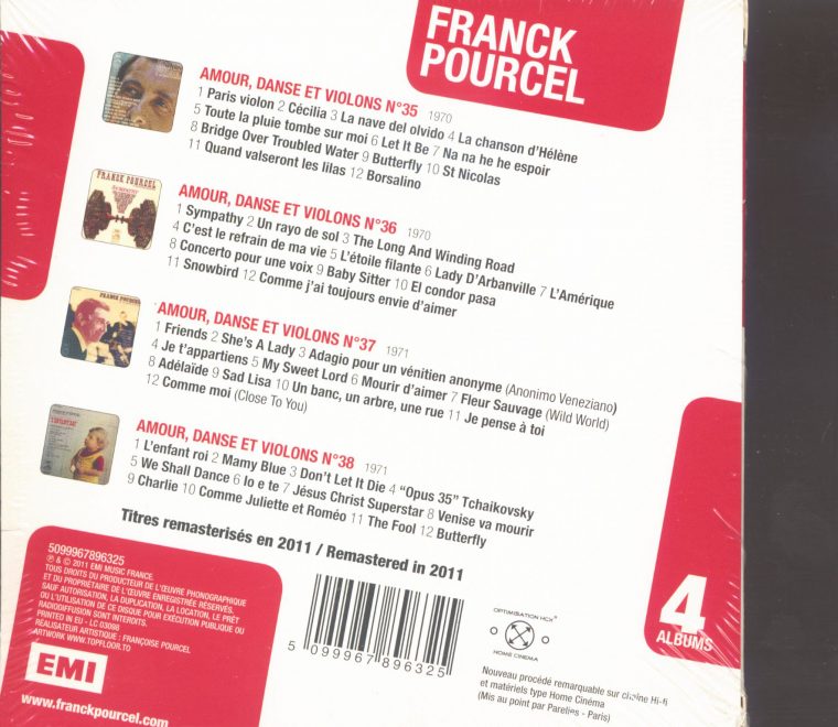 Franck Pourcel Franck Pourcel – 4 Albums (4-Cd) à Chanson Pense À Moi